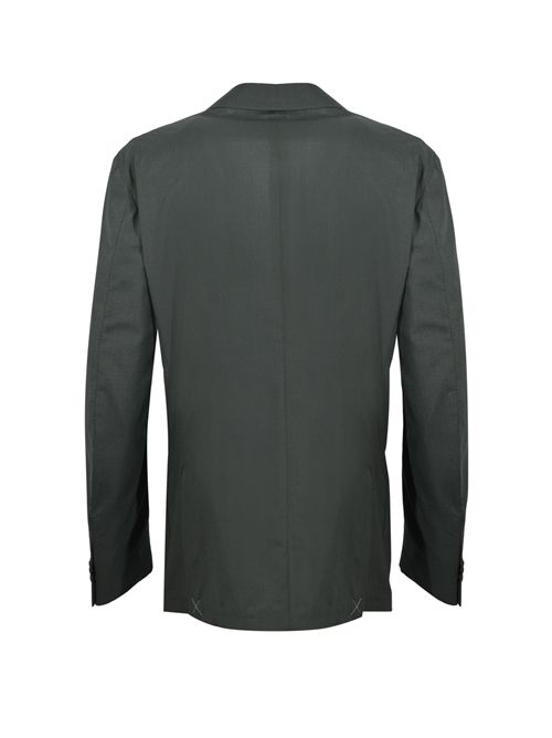 Giacca monopetto in misto lana e seta Verde Corneliani | 27X579 2718487 7R050